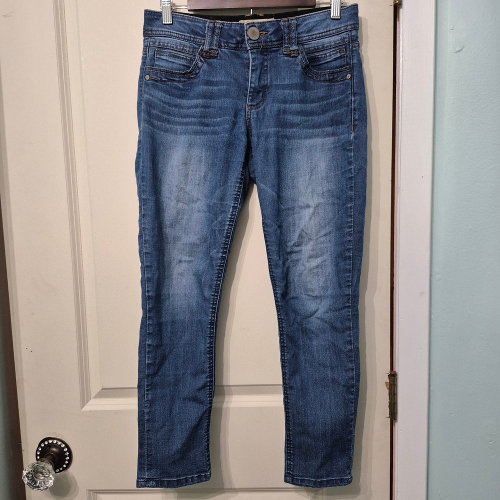 Democracy Ab Solution Skinny Jeans Medium Wash Blue Denim Pants Womens 4 - Picture 2 of 6